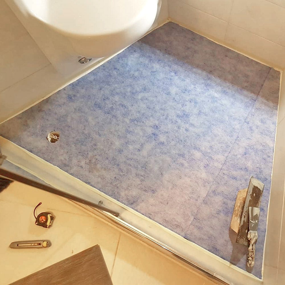 Bâche imperméable Cumifelt (2,5m x 1m) - Empêche les fuites d'eau dans les salles de bains, douches, piscines... Bâche imperméable - 7