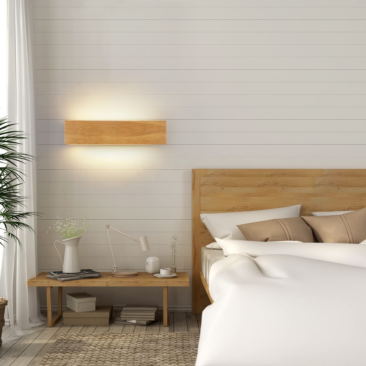Applique Murale LED Hofstein – Spot Up/Down – Design Moderne, Argenté, Métal