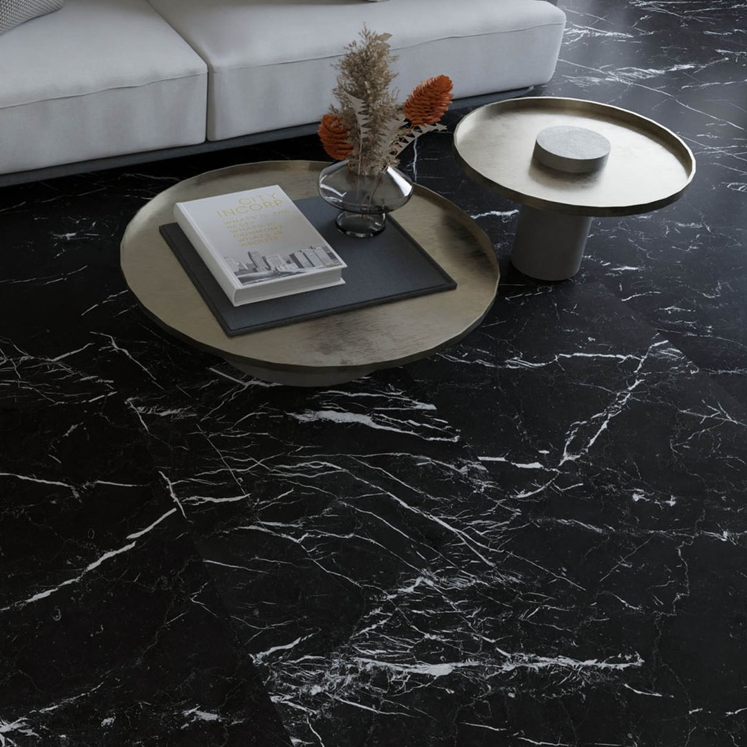 Manhattan Elegant Black - Marmo Opaco - Piastrelle 60x60 cm 10 mm - MAL 5013 60x60 MATT R9 10 mm - 3
