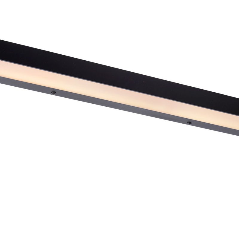 Kinkiet LED łazienkowy ALEXA czarno-biały 8W Ciepła biel 800lm metal wym:3,6x60x8cm IP44 Lucide