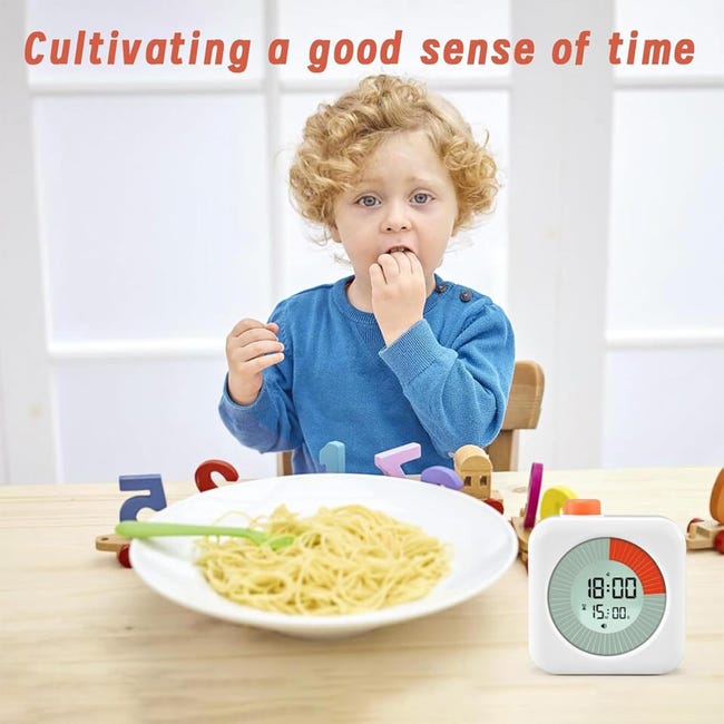 Orologio Didattico AFAITH Timer Visivo Digitale Per Bambini | 60 Minuti, Sveglia, Termometro | Gestione Del Tempo Per Studio, Cucina E Sport Timer Con Barra Attività E Sveglia Orologio Didattico AFAITH Timer Visivo Digitale Per Bambini | 60 Minuti, Sveglia, Termometro | Gestione Del Tempo Per Studio, Cucina E Sport Timer Con Barra Attività E Sveglia