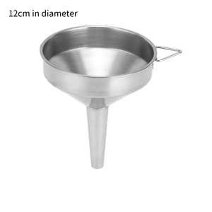 Imbuto Da Cucina In Acciaio Inox Con Filtro Integrato - Colino Per Liquidi, Olio, Vino, Succhi - Utensile Multiuso Resistente E Igienico - 3