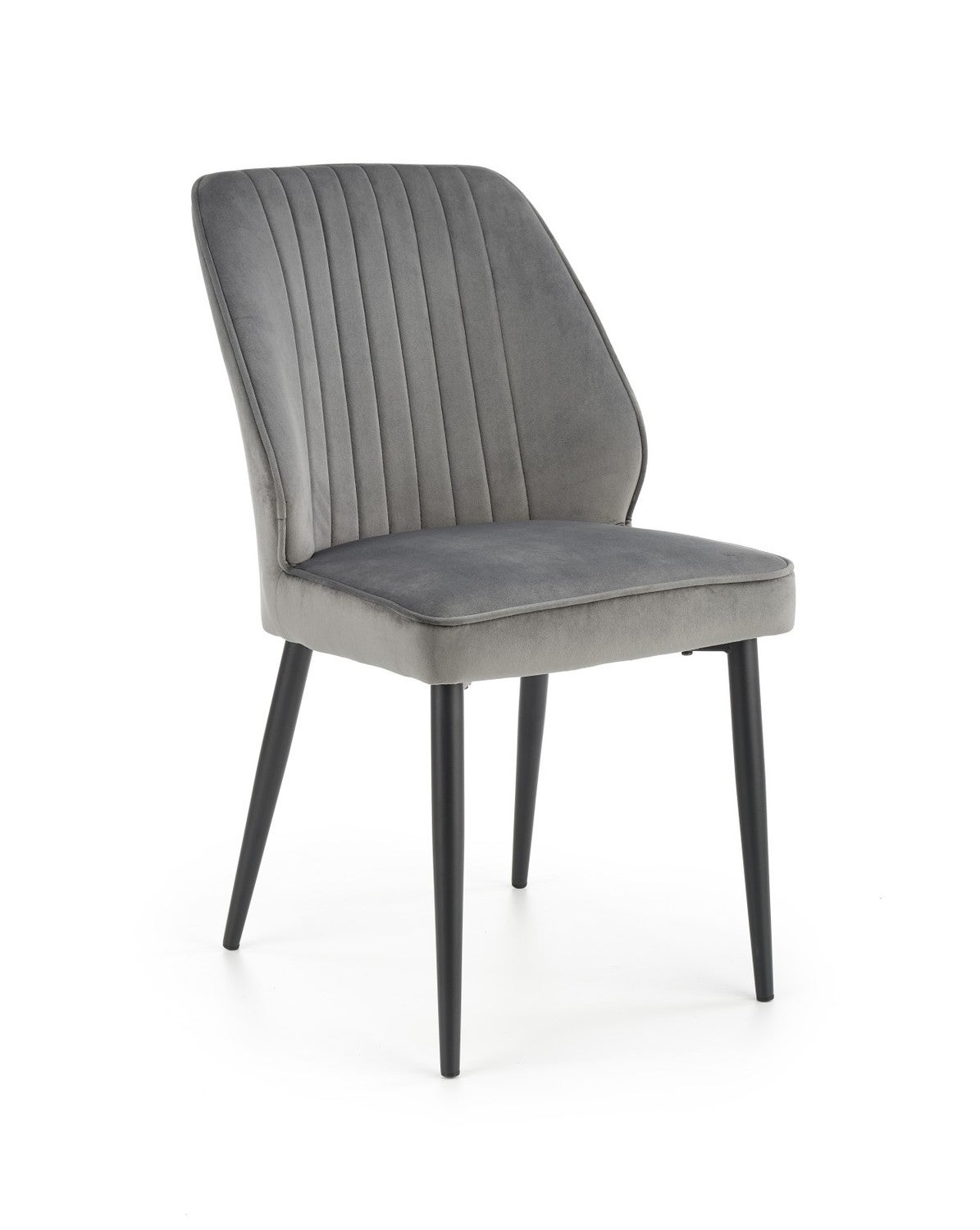 Krzesło tapicerowane K432 VELVET szare