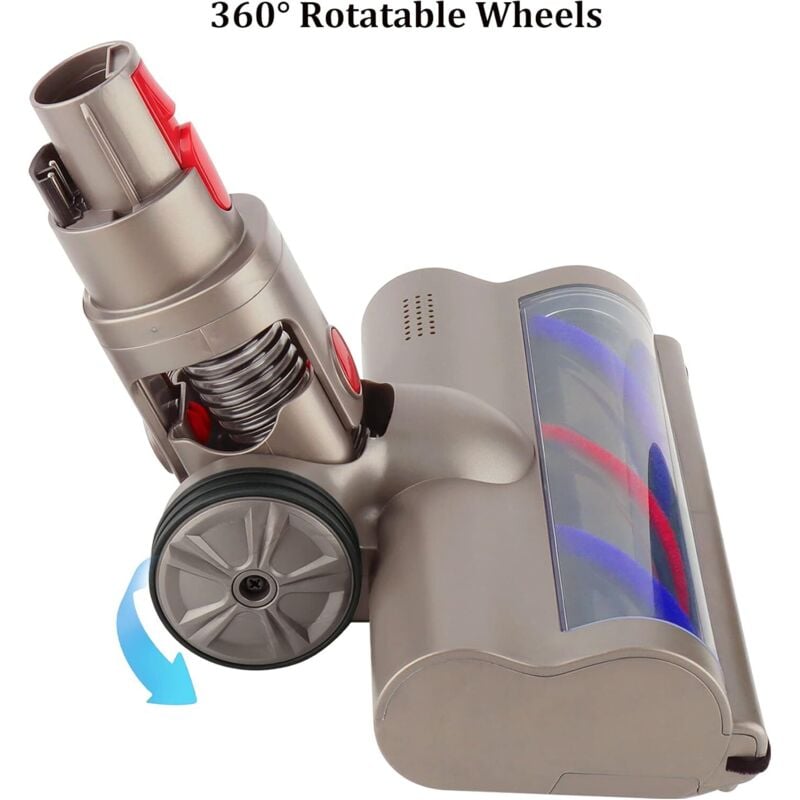 La tête de brosse turbo est compatible avec les aspirateurs Dyson V15, V11, V10, V8 et V7 et peut être utilisée pour nettoyer les tapis, les sols et - 2