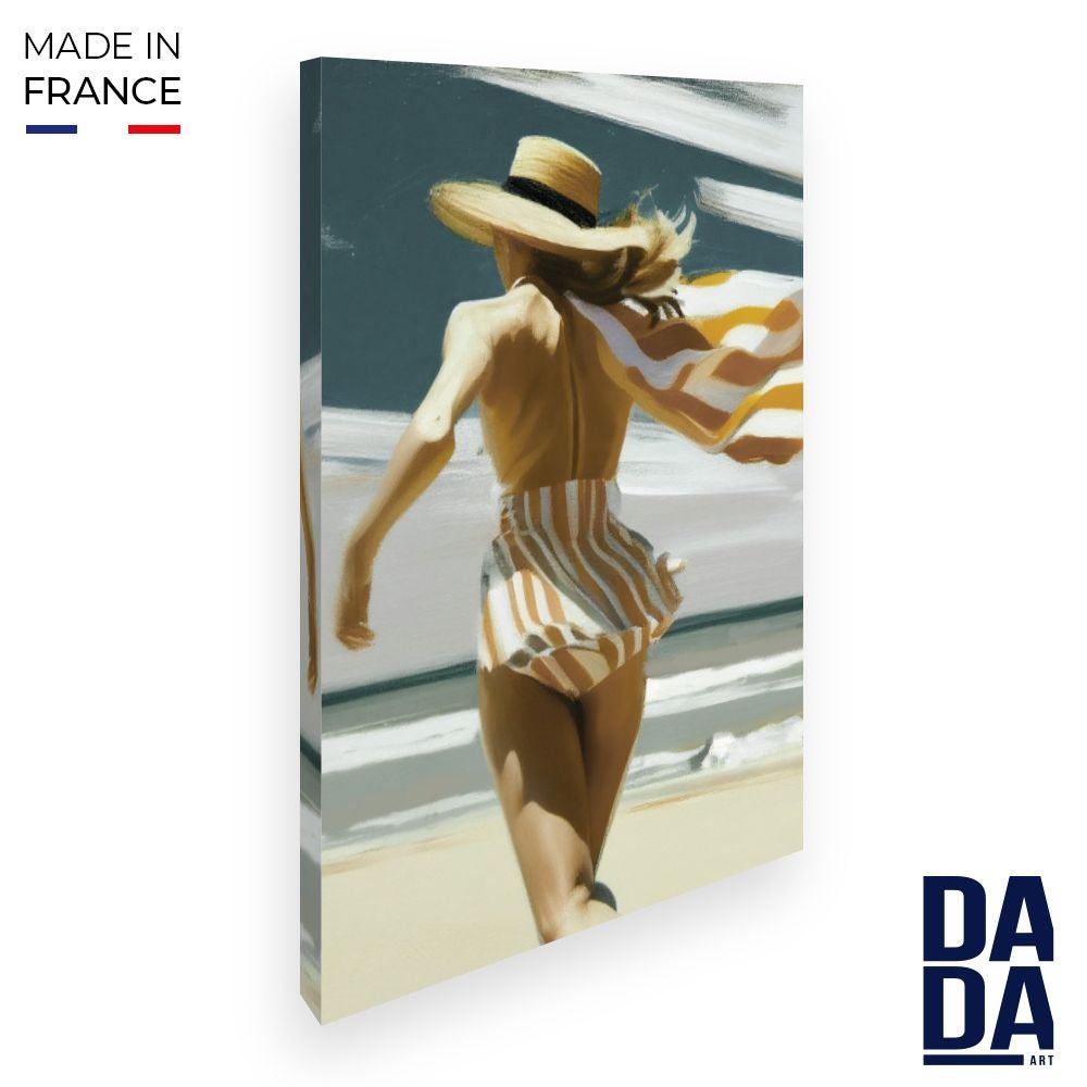 Tableau Toile 50x70cm Impression Art Murale Plage Mer Paysage Dune