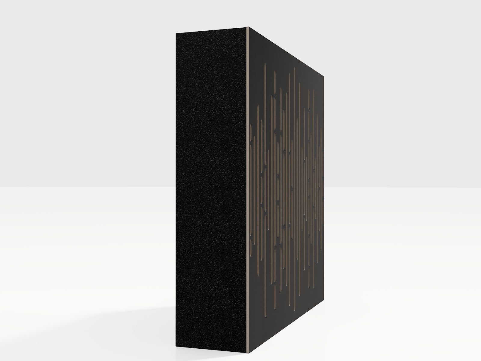 Lot de 2 Panneaux acoustiques AbFuser VELAR absorbants-diffusants 50x50x15cm -0,5 m² surf.totale -MDF perforé laminé et mousse acoustique -Noir - 3