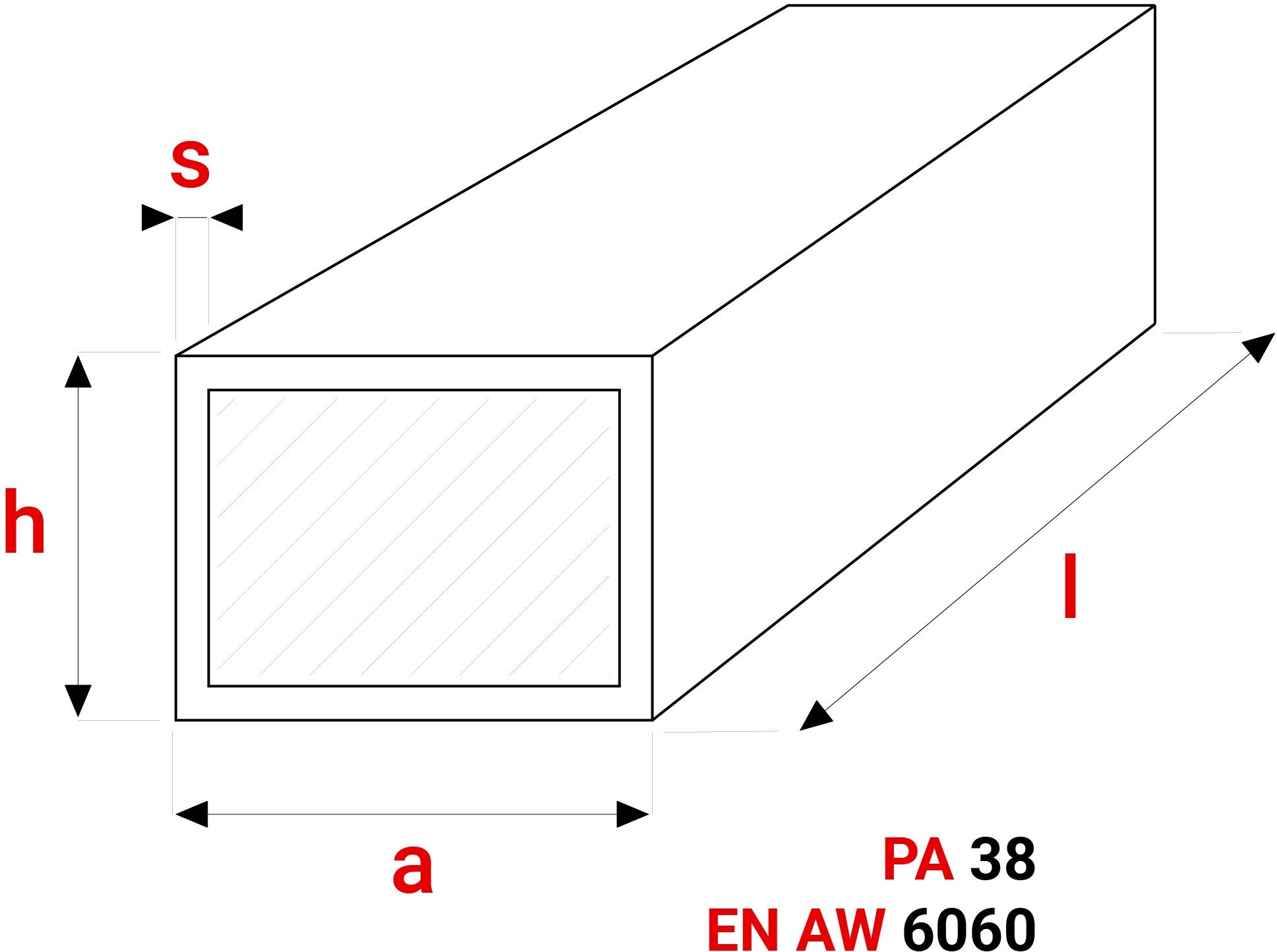Profil Aluminiowy 50x50x3 mm 230 cm Rura Kwadratowa Aluminium Na wymiar - 3