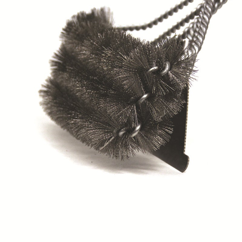 Brosse de nettoyage pour gril, brosse métallique pour four, brosse métallique à long manche sans spatule - 8