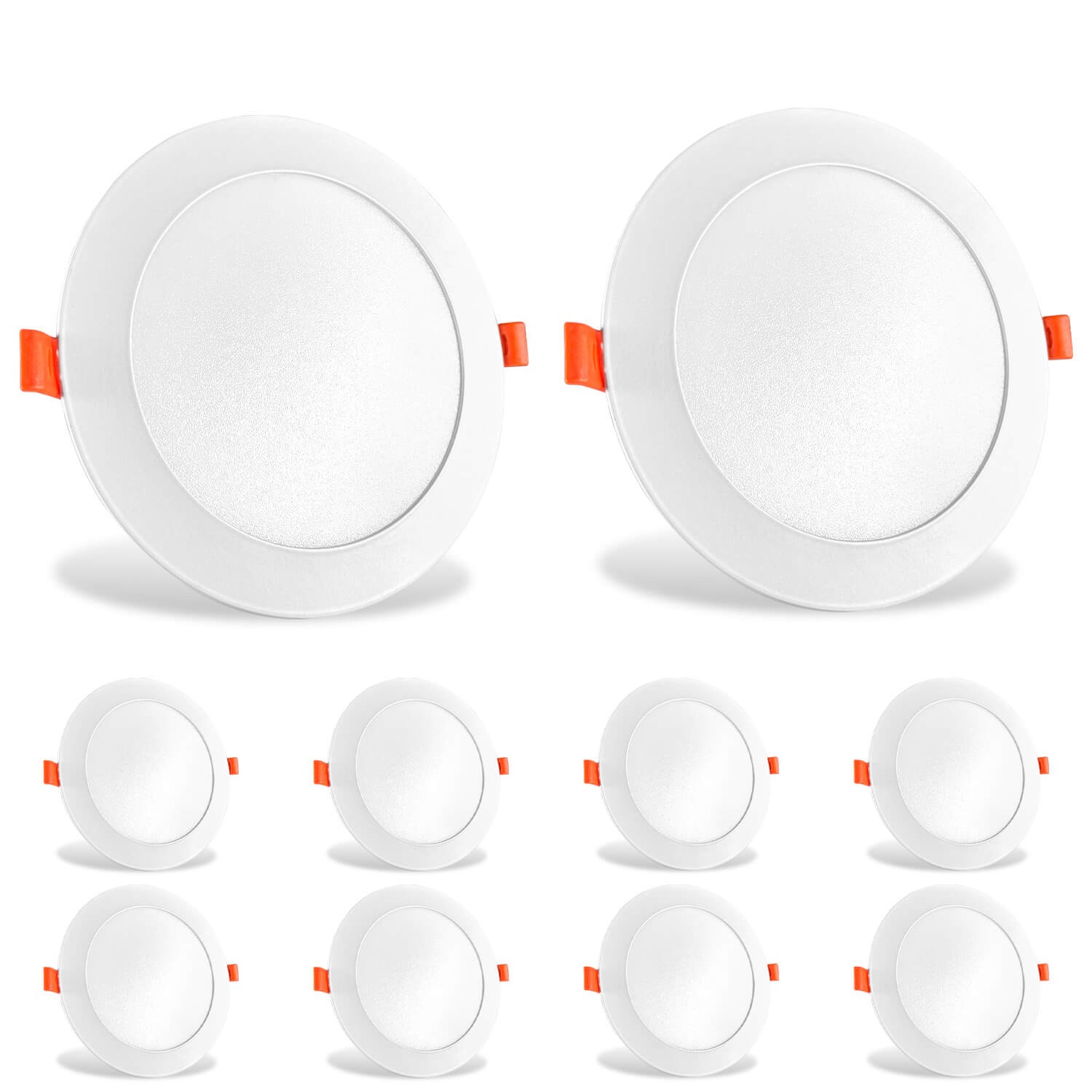 10 Focos LED extraplanos empotrables 15W - Blanco neutro 4500K | Leroy ...