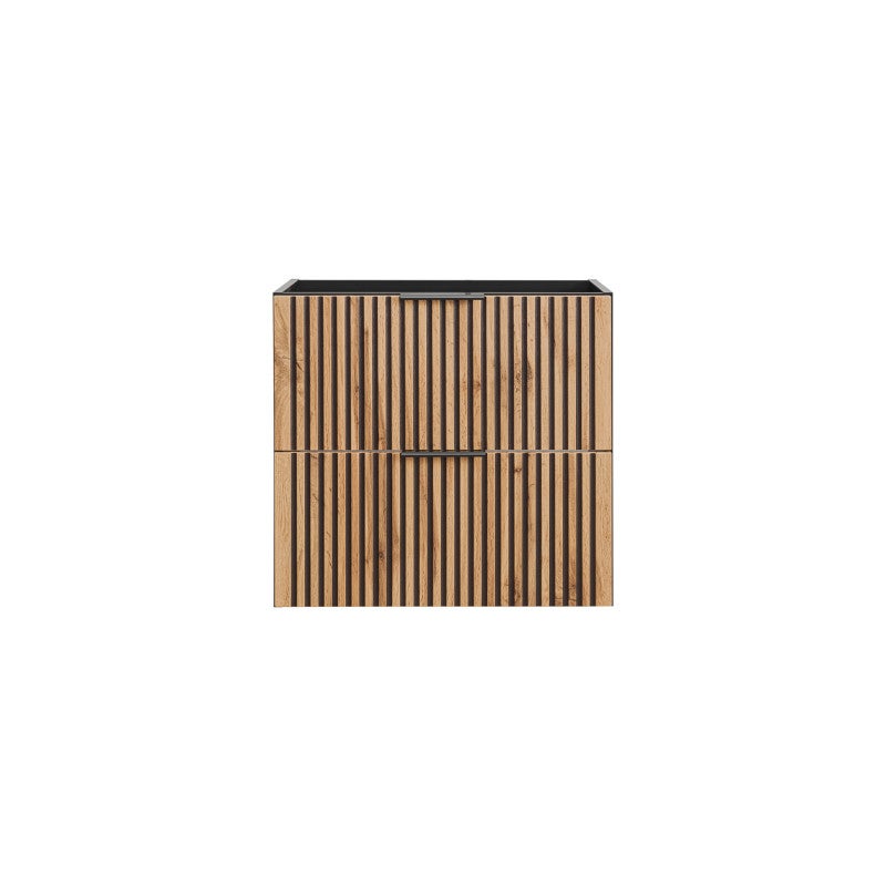 Meuble sous-vasque 60cm Gaia Bois et Noir - 2