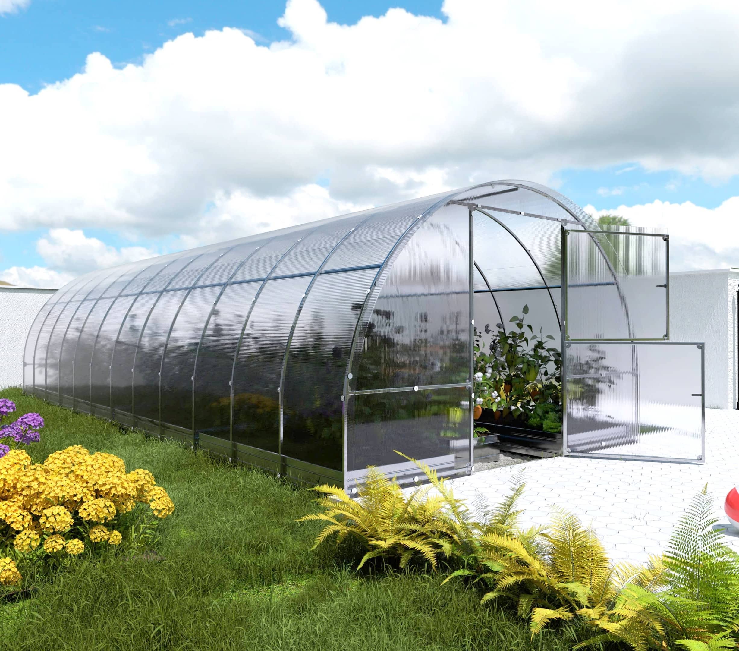 Szklarnia KLASIKA EASY 3 x 8 m (24 m²), 6 mm z powłoką z poliwęglanu 1szt.