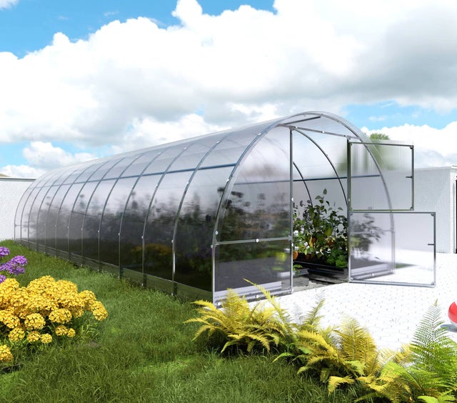 Serre de jardin KLASIKA EASY 3 x 8 m (24 m²), 4 mm avec revêtement en polycarbonate