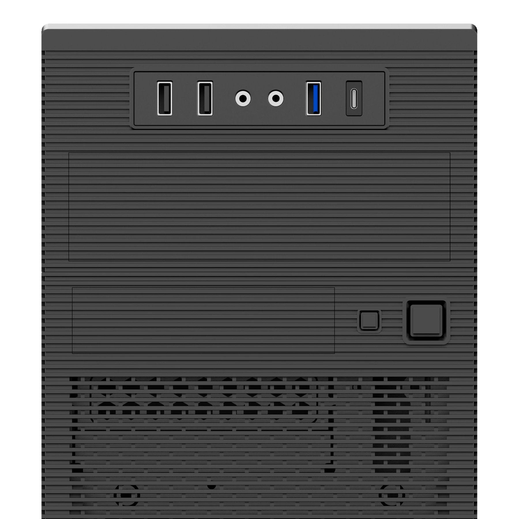 Unyka Negro Caja Micro Atx Aero C15 Con Fuente Atx De 500W Incluye Fuente - Imagen 3