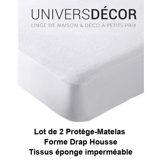 Lot de 2 Protèges matelas imperméable, absorbant et anti-acariens 180 x 200 cm King Size - 4