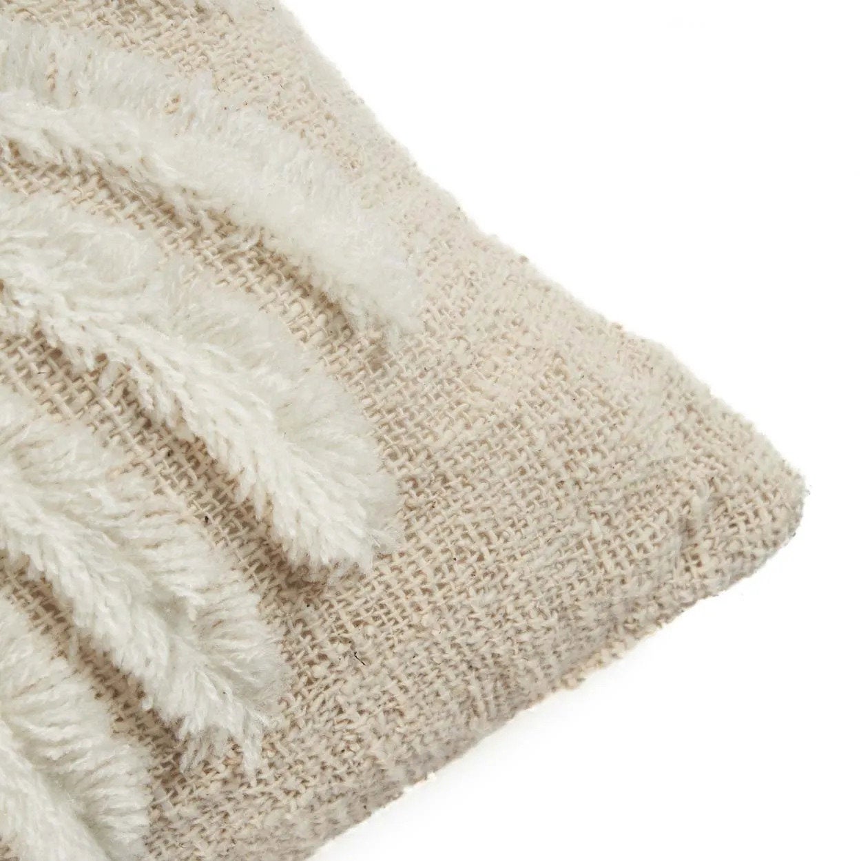 Housse De Coussin Isla Palm - Naturel Blanc - 4