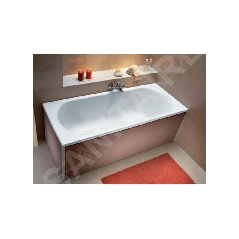 Opal Plus 170 x 70 cm Baignoire droite avec pieds 190 L en acrylique, blanc (XWP1270000) - 3