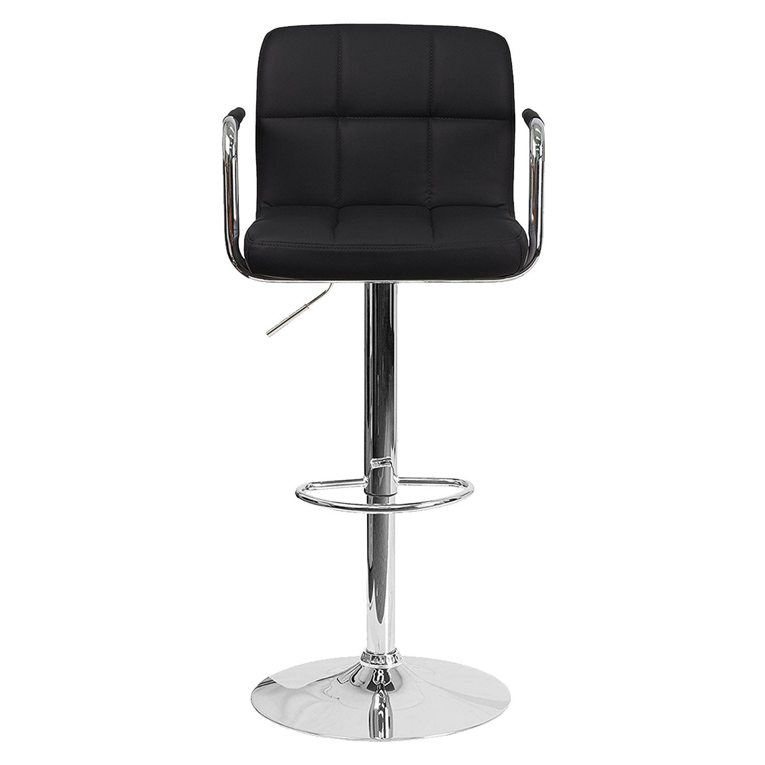 Lot de 2 tabourets de bar noir MIKE - 4