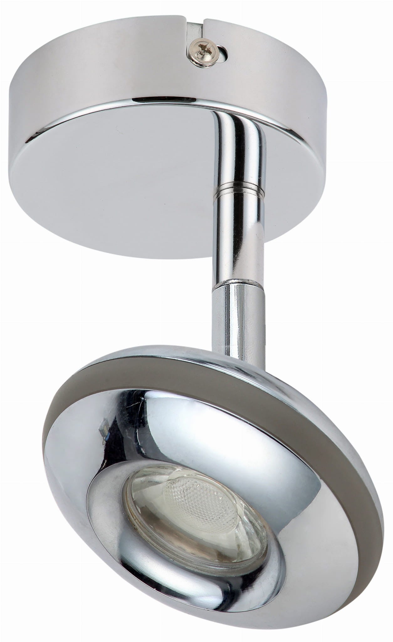 Kinkiet ścienny Skipper chromowany szary LED 6W wym: 9 x 12 x 9 cm metal IP20 Candellux