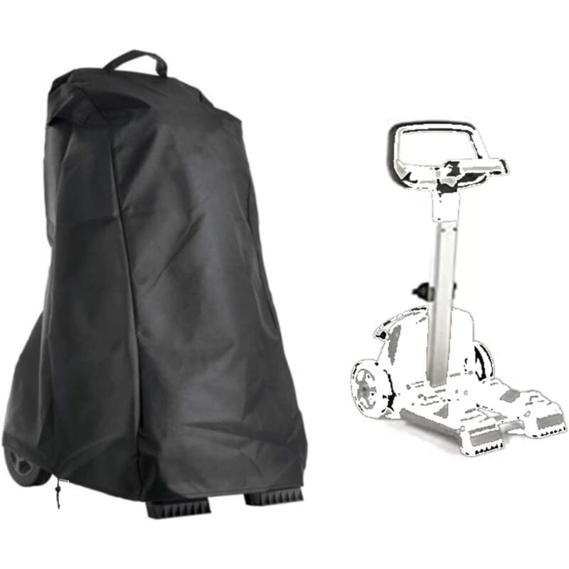 Pokrowiec ochronny na robota czyszczącego basen ogrodowy 56×66×107 cm - czarny