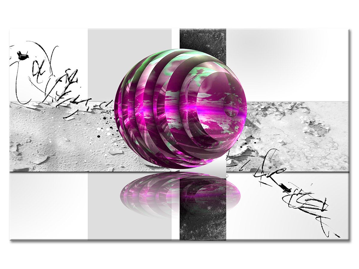 Tableau plexiglas déco abstraite BILLE - 2