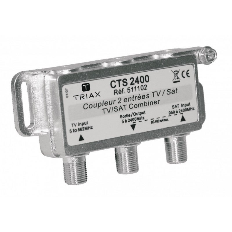 TRIAX CTS 2400 Coupleur 2 entrées TV / SAT pour antenne tv tnt parabole — free download