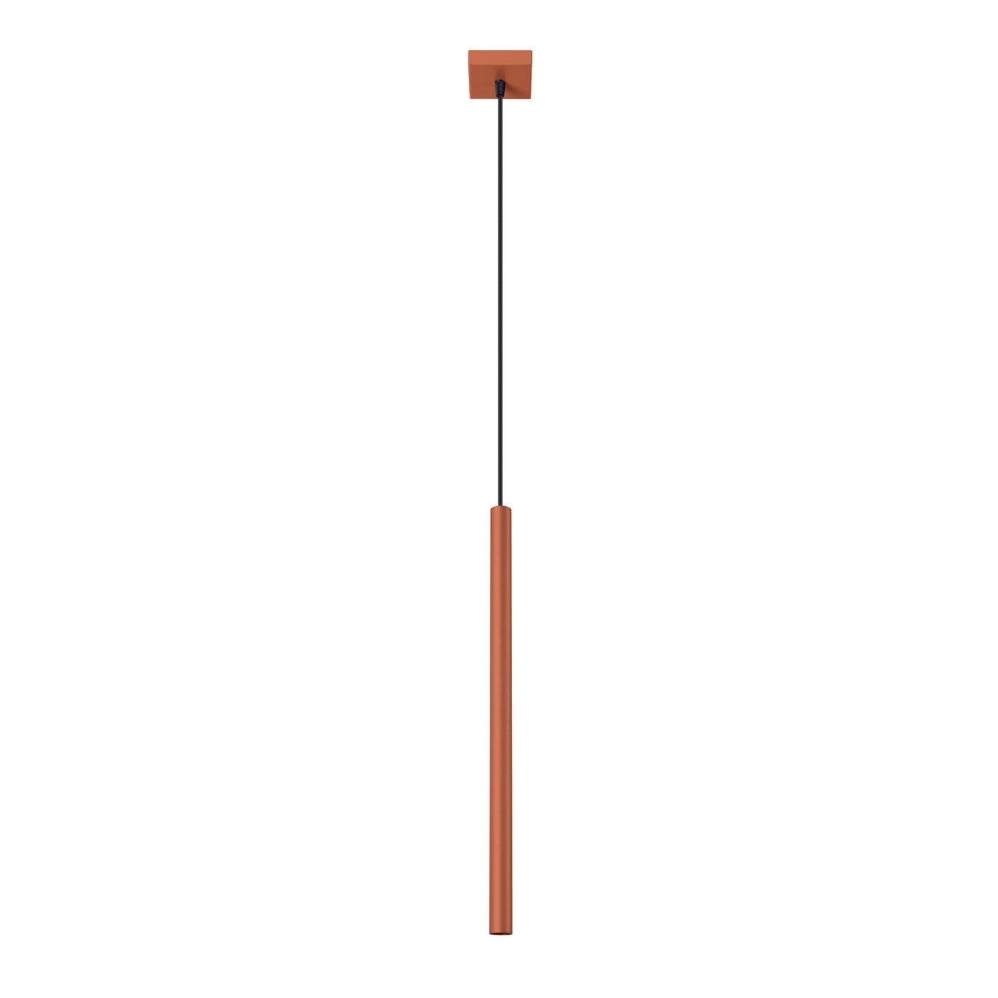 Lampa wisząca Pastelo ochra czerwona 1xG9x8W nowoczesna wym: 114 x 8 x 8 cm metal Sollux Lighting