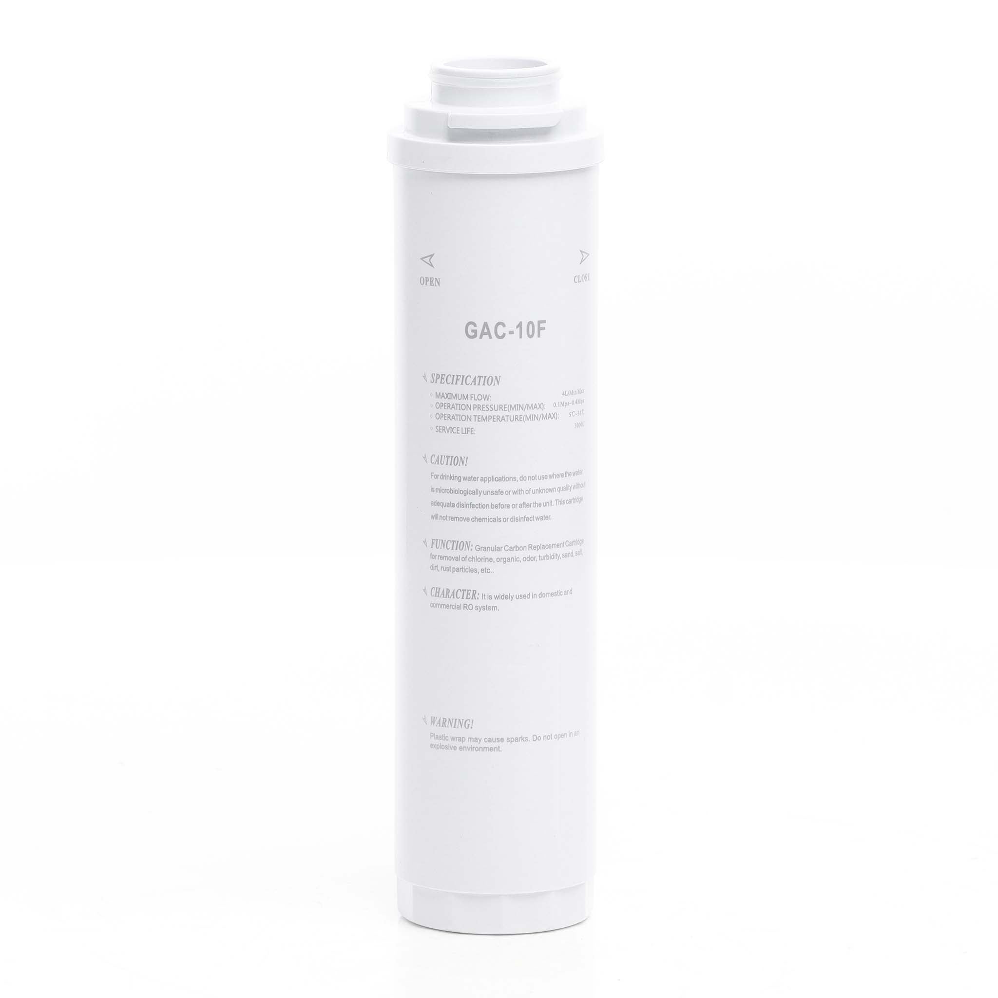 GAC-10F Wkład z granulowanego węgla aktywnego Postfiltr 10" Wkład do filtra wody wymienny Filtr odwróconej osmozy Wkład filtrujący… Naturewater