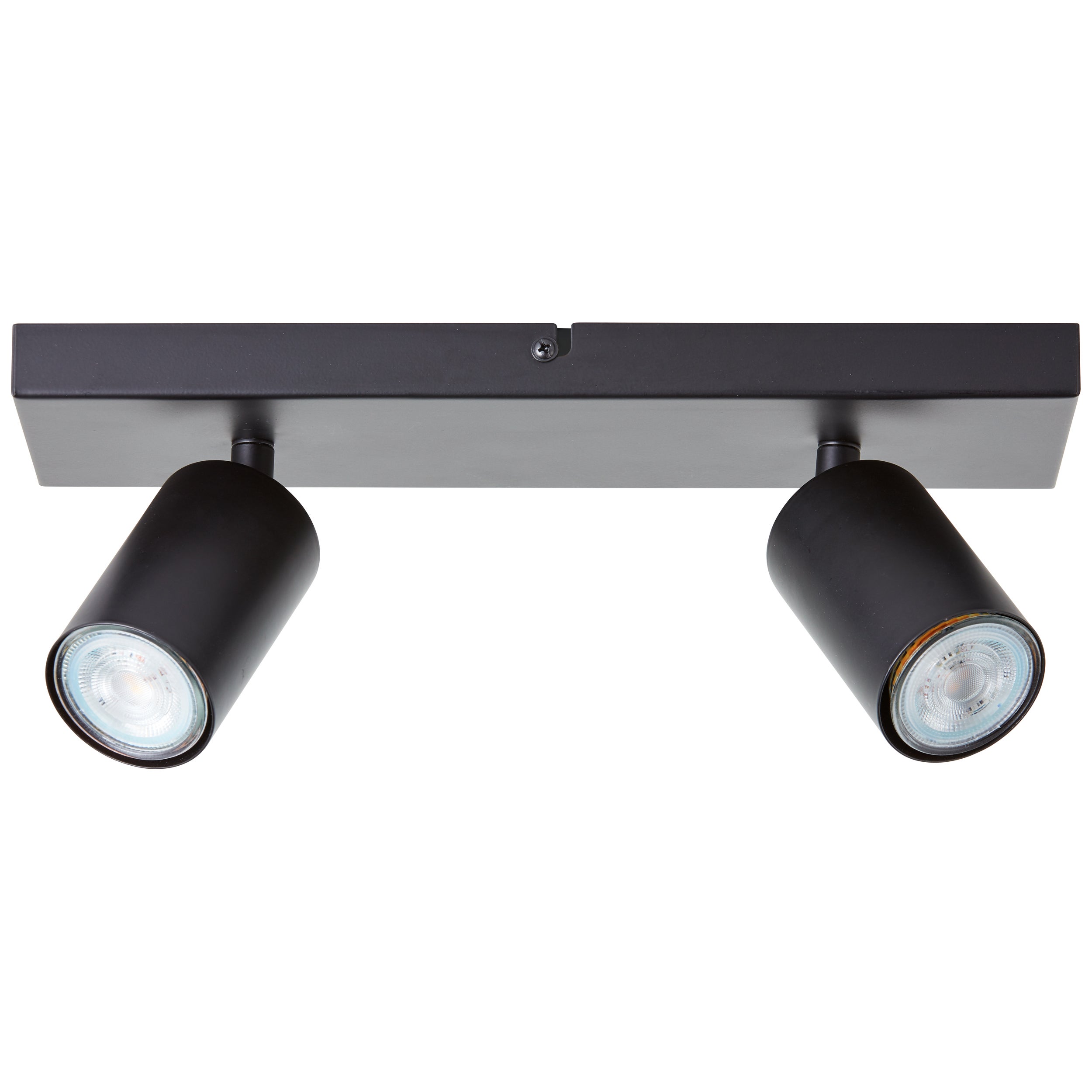 Brilliant Jello 2-płomienny reflektor LED, czarny matowy, metalowy, 2x LED, GU10, 5 W, z reflektorami LED (strumień świetlny: 345 lm, barwa światła: c - 4