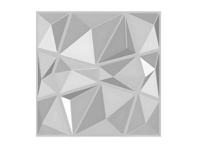 Panneau mural 3D à peindre - pack de 3m² - lot de 12 pièces - ANGLY