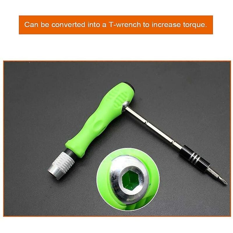 Tournevis Précision Kit,32-in-1 Mini Kit de Tournevis Clés Allen Outils de Réparation pour iphone Portable Laptop Montre Bijoux Jouets Lunettes - 5