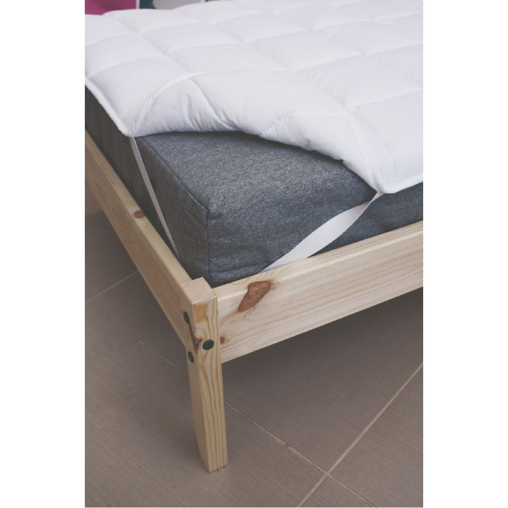 Protector de colchón para cama individual en microfibra 80x190 cm