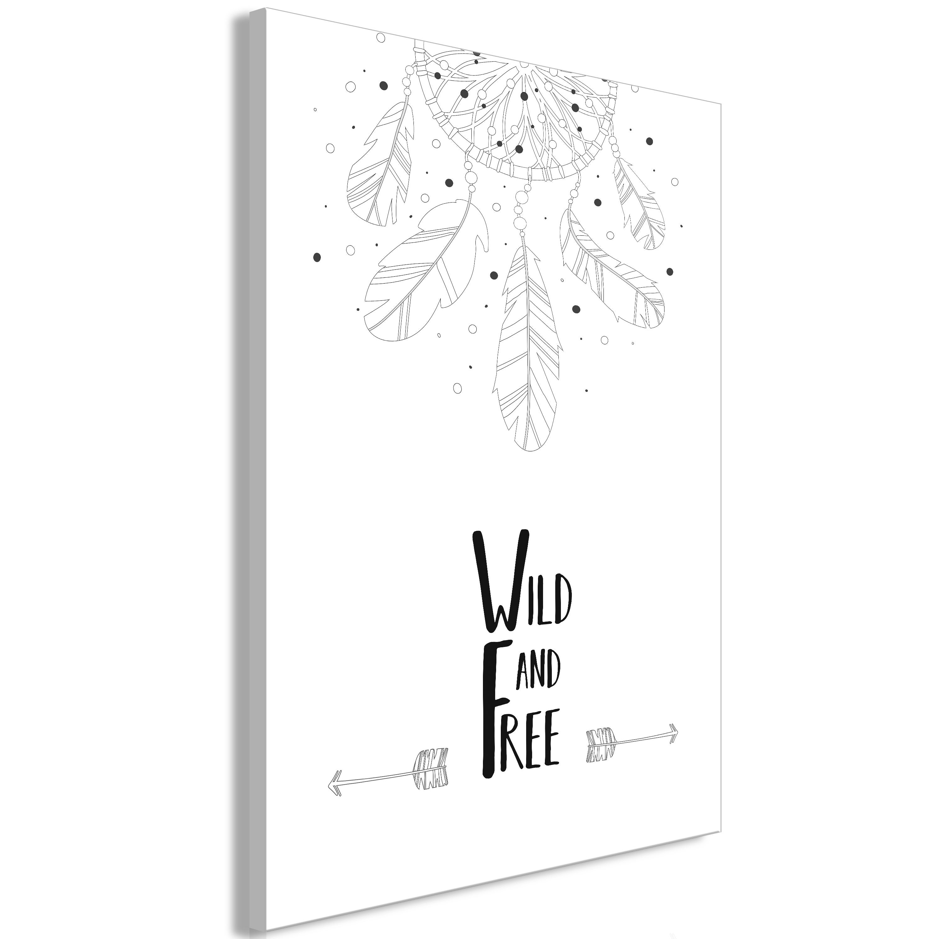 Tableau Wild and Free (1 Part) Vertical [20x30] Leroy Merlin