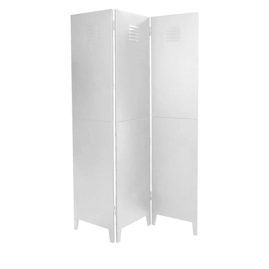 Meuble TV 2 Portes Industriel White En Métal - Blanc - Urban Living