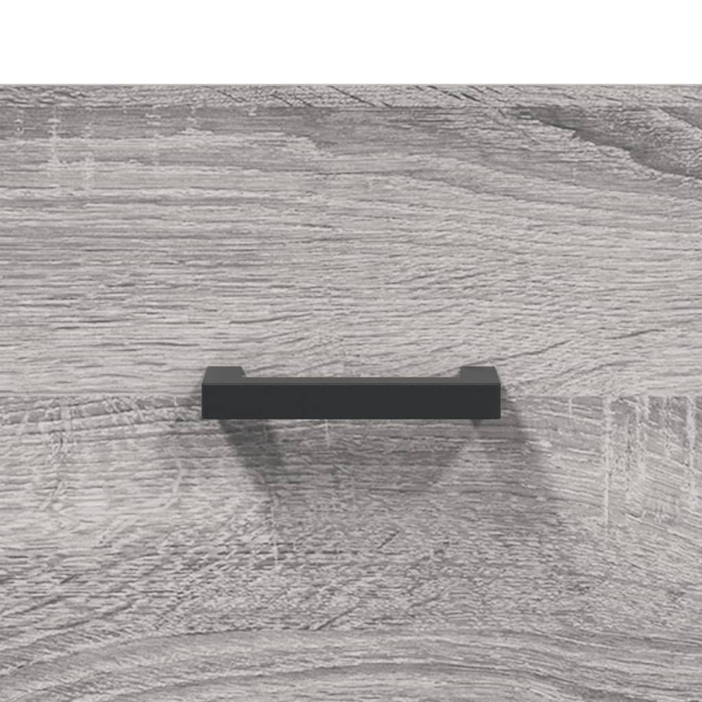 Meuble TV Sonoma gris 80x36x50 Bois d'ingénierie - 9