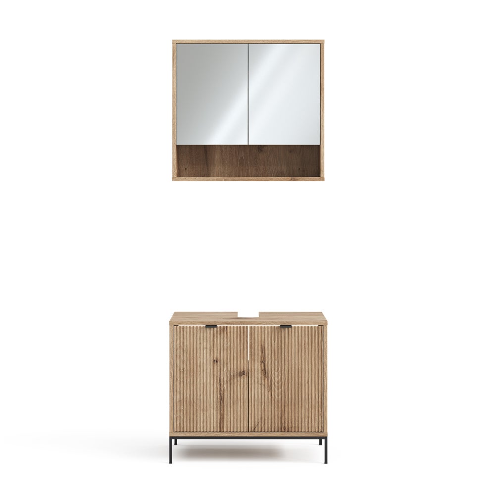 Vicco Zestaw mebli łazienkowych Eliza, Viking Oak, 2 części