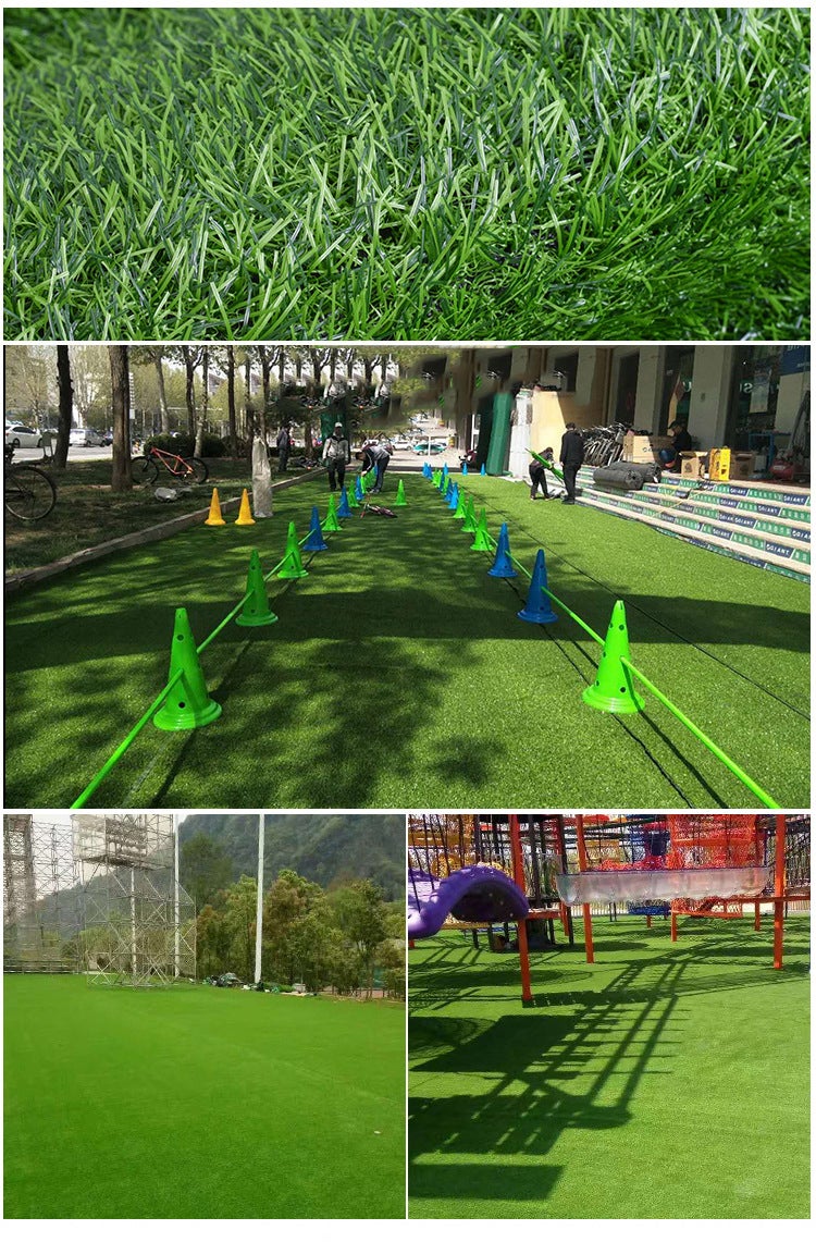 Erba sintetica, erba sintetica ultra densa, erba sintetica per interni ed esterni, 15 mm x 0,5 x 2 m, verde militare - 3