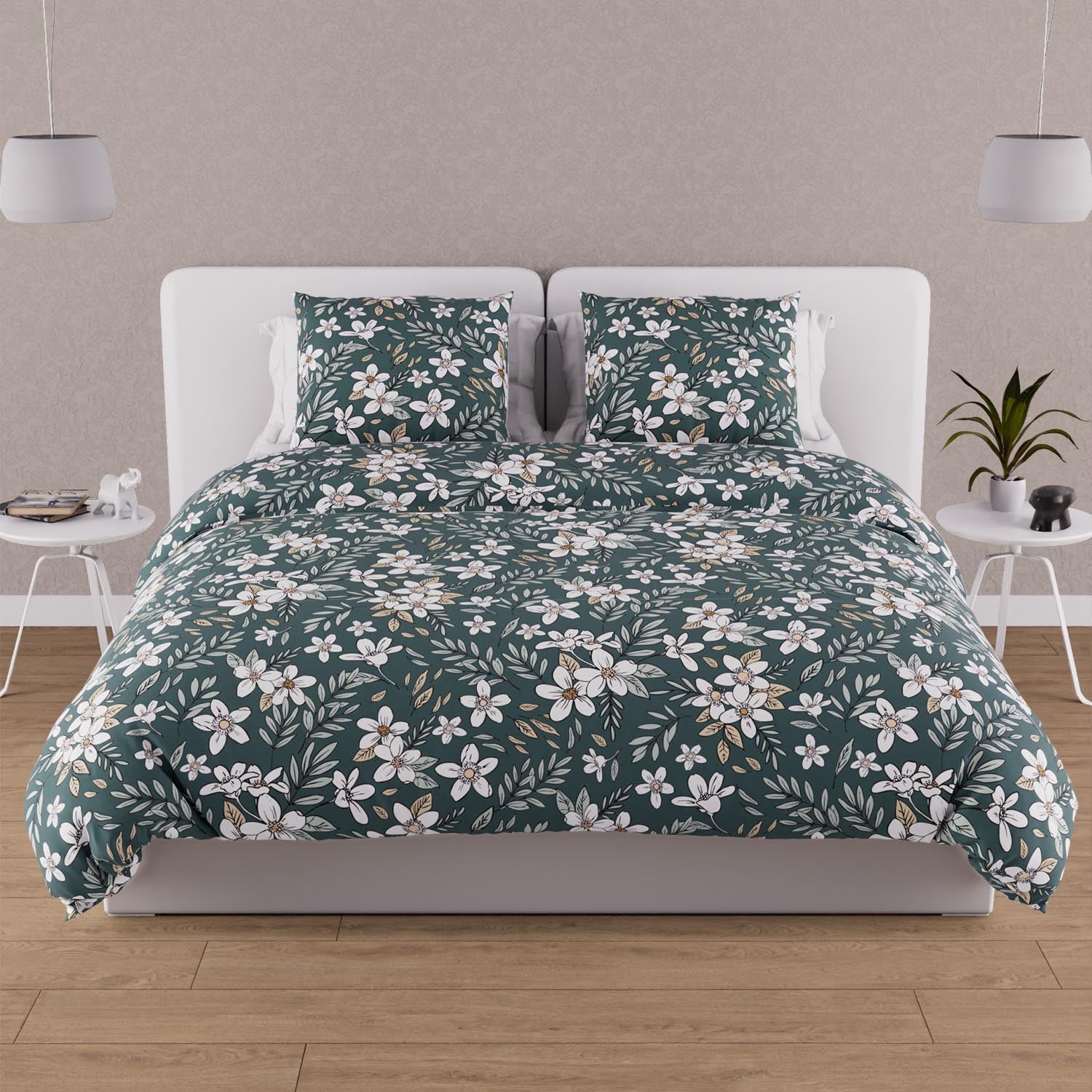 Parure De Couette 240x220 Cm Soleil Lune Parure De Lit 2 Personnes