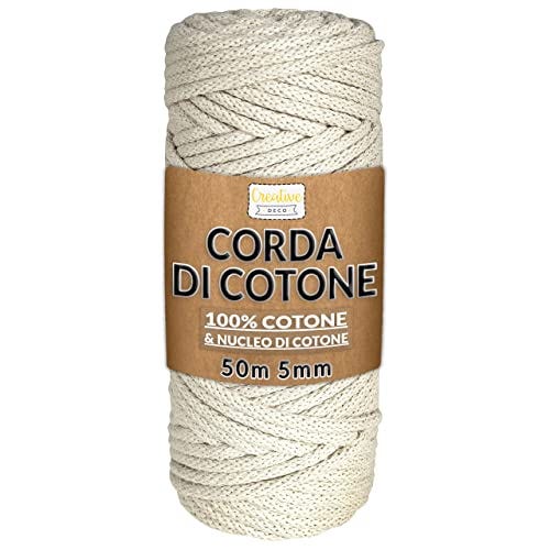 Cordoncino Di Cotone Beige 12mm X 5m - Corda Per Decorazioni, Fai Da Te, Giardinaggio, Regali - Foto 5