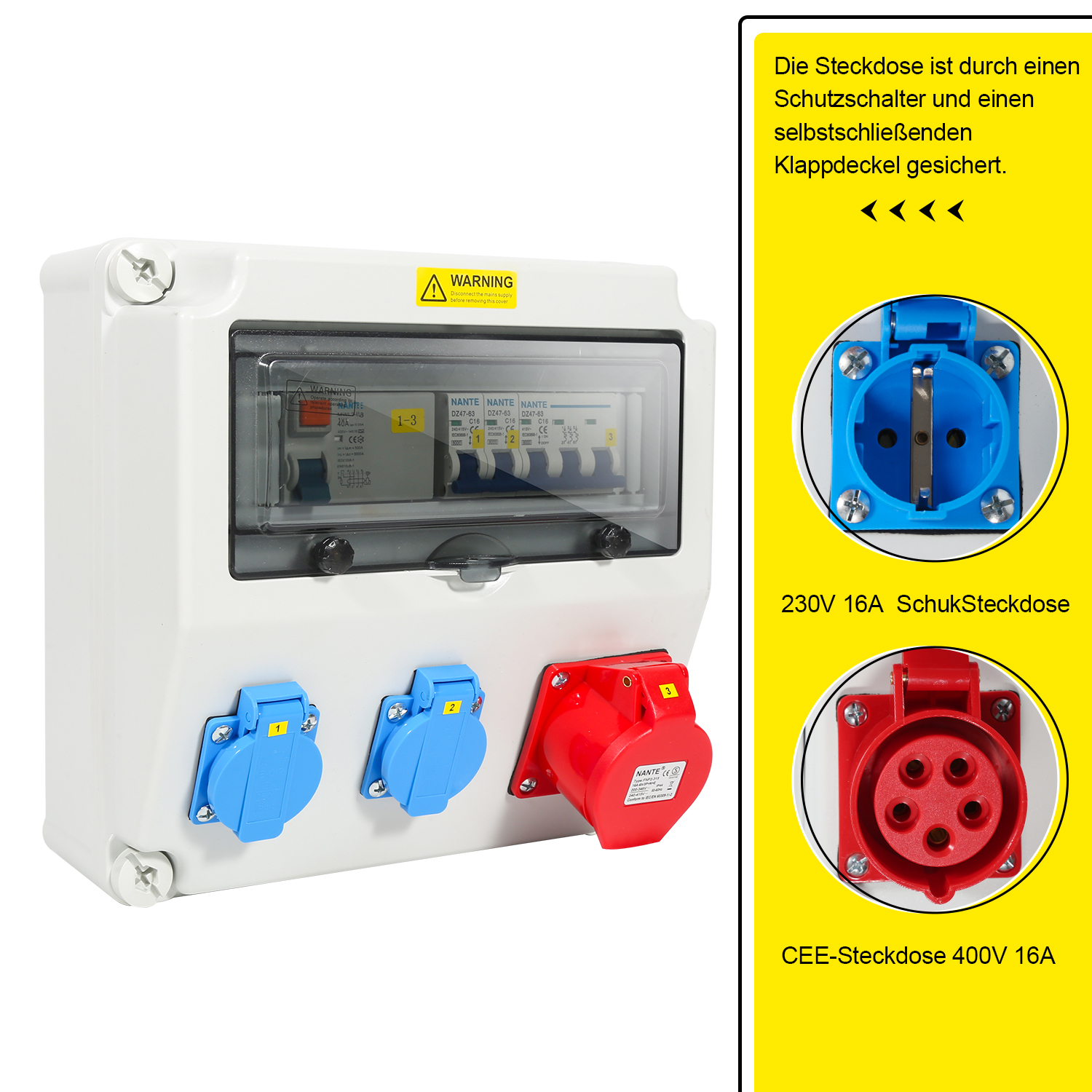 Distributore Di Corrente ECO-S 1x32A 1x16A 2x230V Franz/belg System Doktorvol - Foto 7