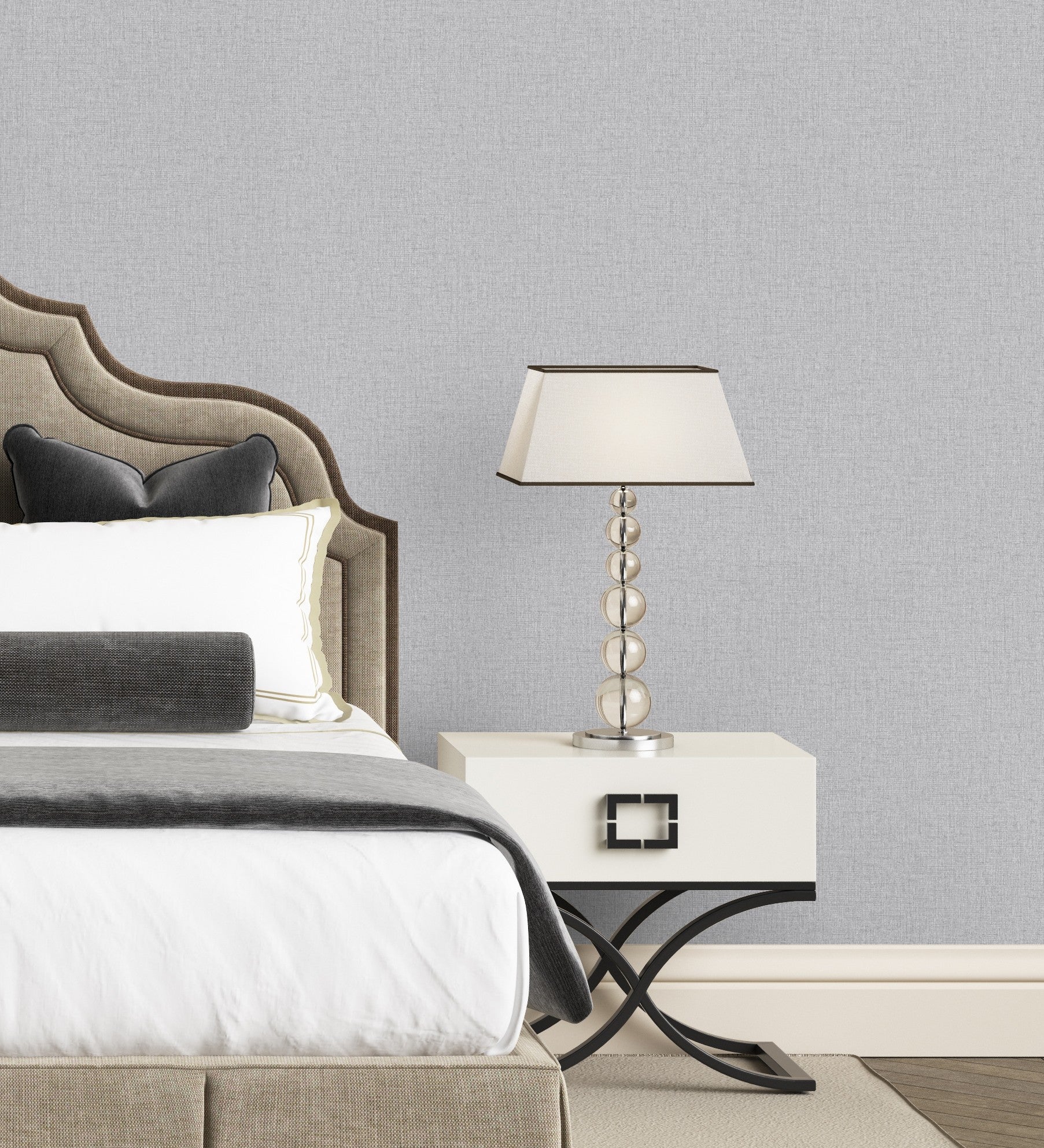 Canapé 3 places | Sofa pour Salon taupe 178 cm en tissu CFW20580