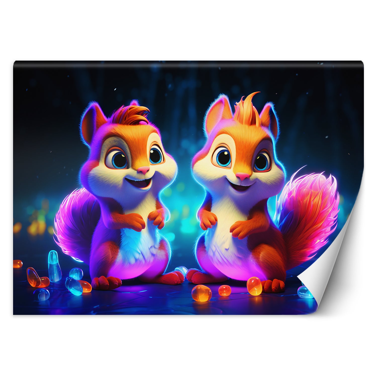 Fototapeta, Neonowa wiewiórka 300x210