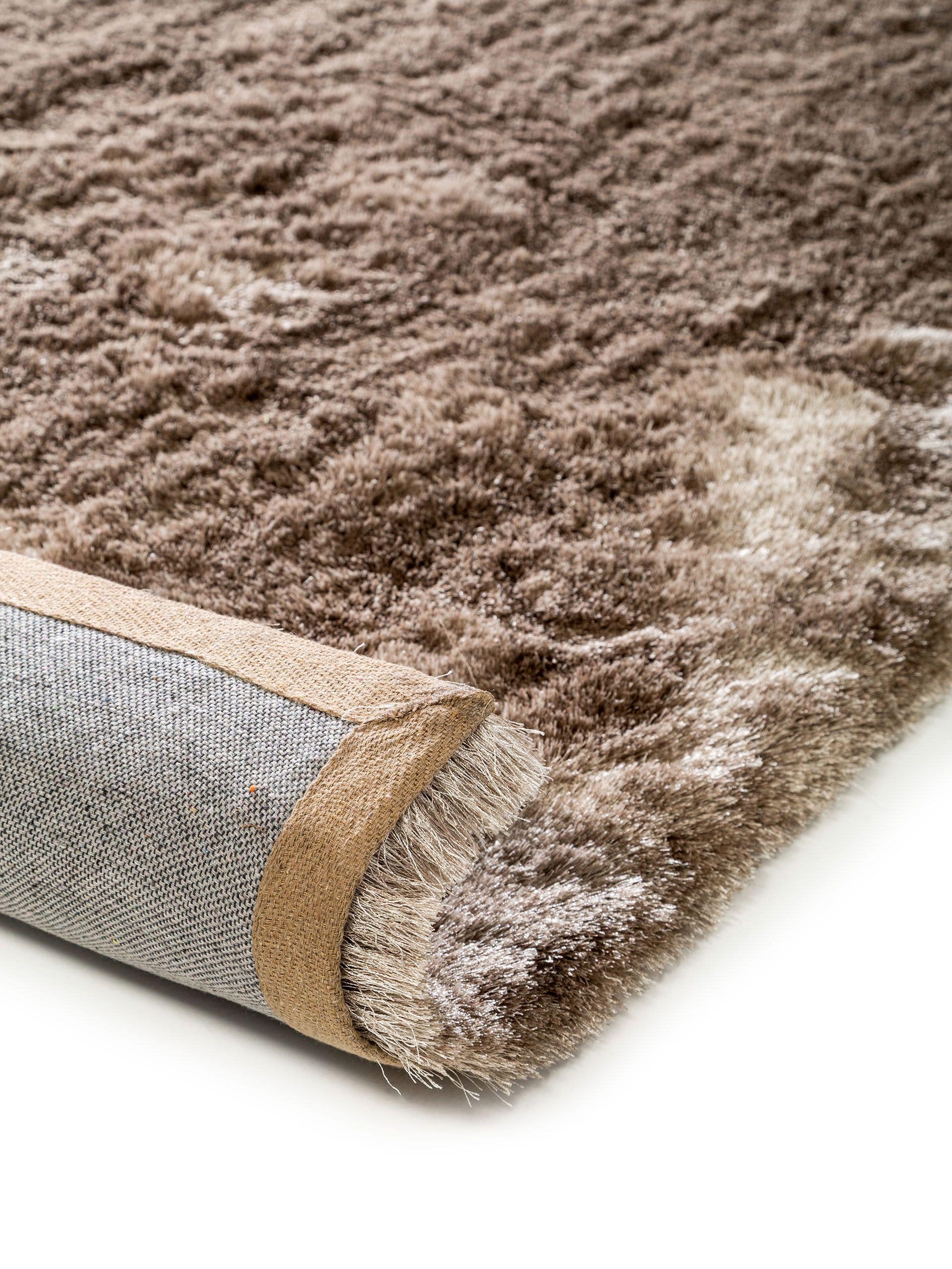 BENUTA - Tappeto a pelo lungo Whisper marroncino 150x150 cm - 5