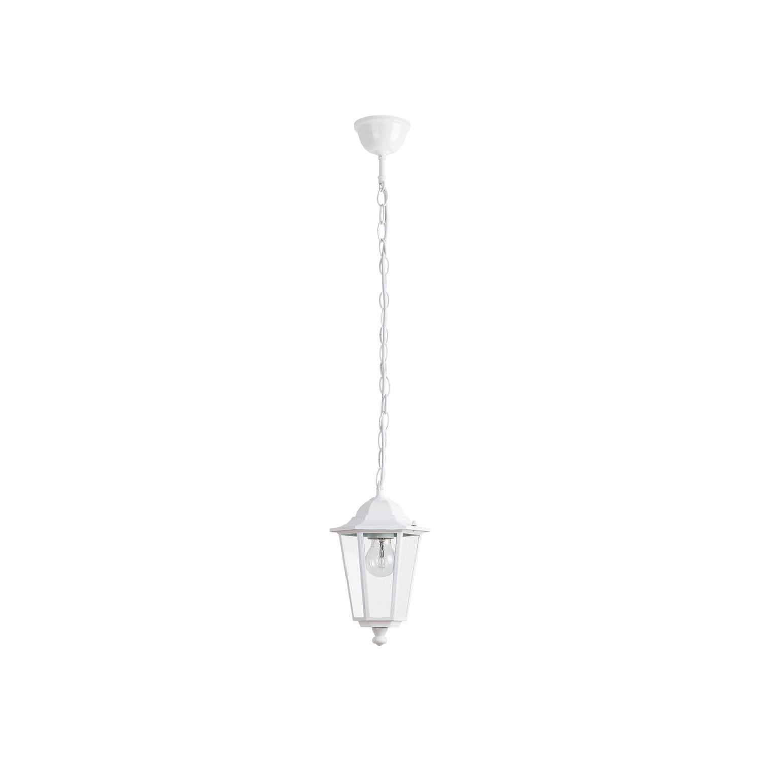 Lampa sufitowa zewnętrzna Velence biało-przezroczysty 1xE27x60W wym:31x21x21cm IP43 Rabalux