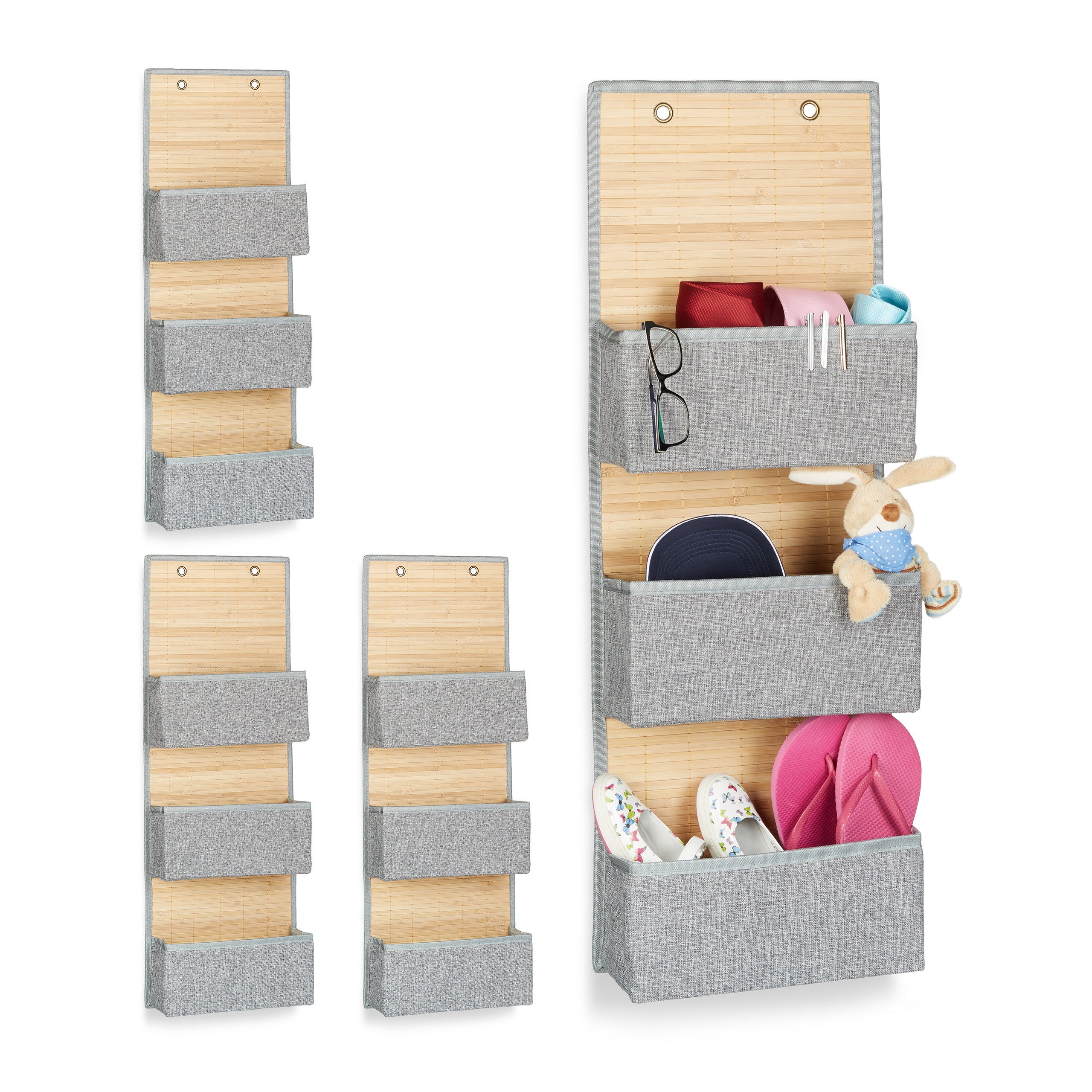 rangement-mural-lot-de-4-organiseur-suspendre-3-compartiments