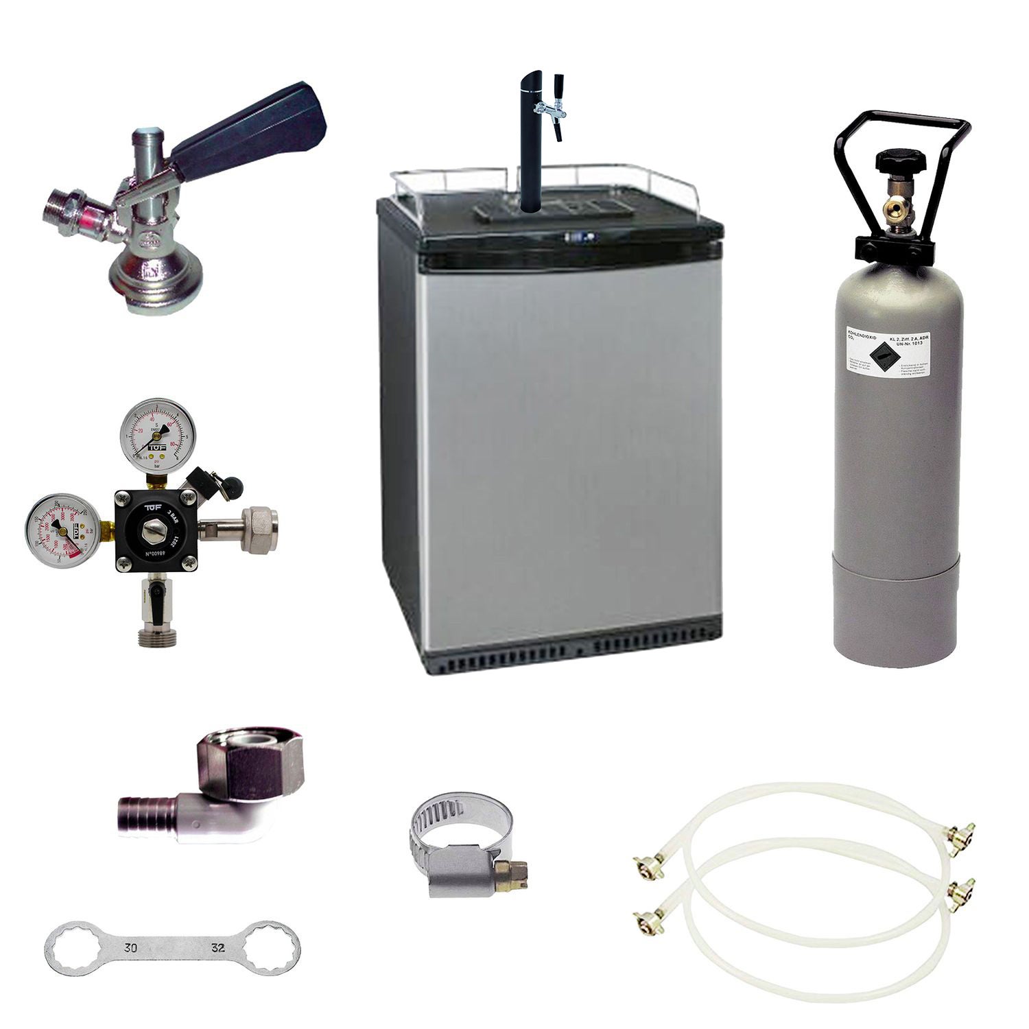 Set completo - dispensadores de cerveza (bar de cerveza) - incl. columna de cerveza, keg:type a