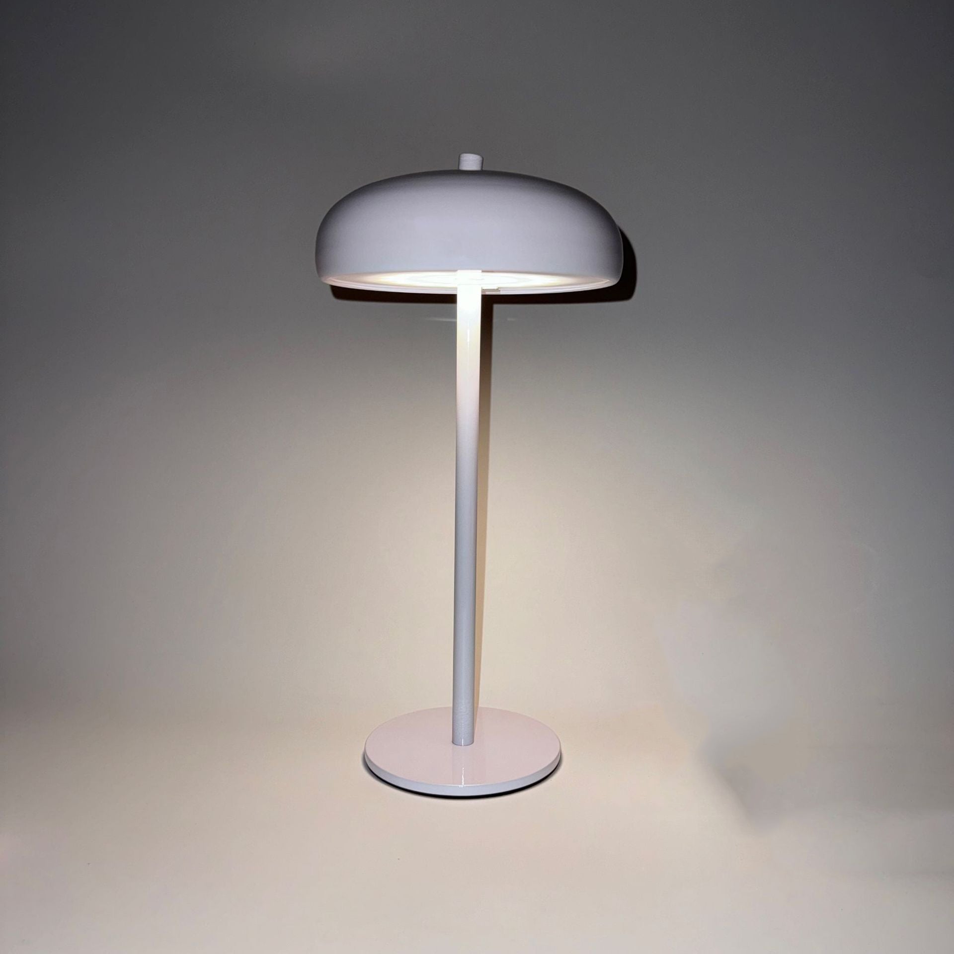 Dotykowa lampka biurkowa LED z regulacją intensywności, przenośna, nowoczesna lampka stołowa, 14,5*29 CM, biała