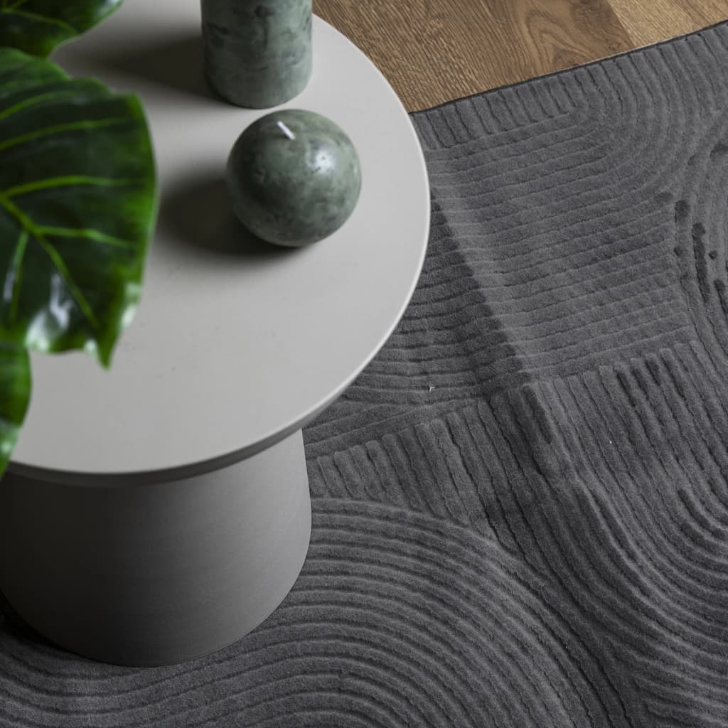 Tapis IZA poils courts style scandinave anthracite 100x200 cm - 7