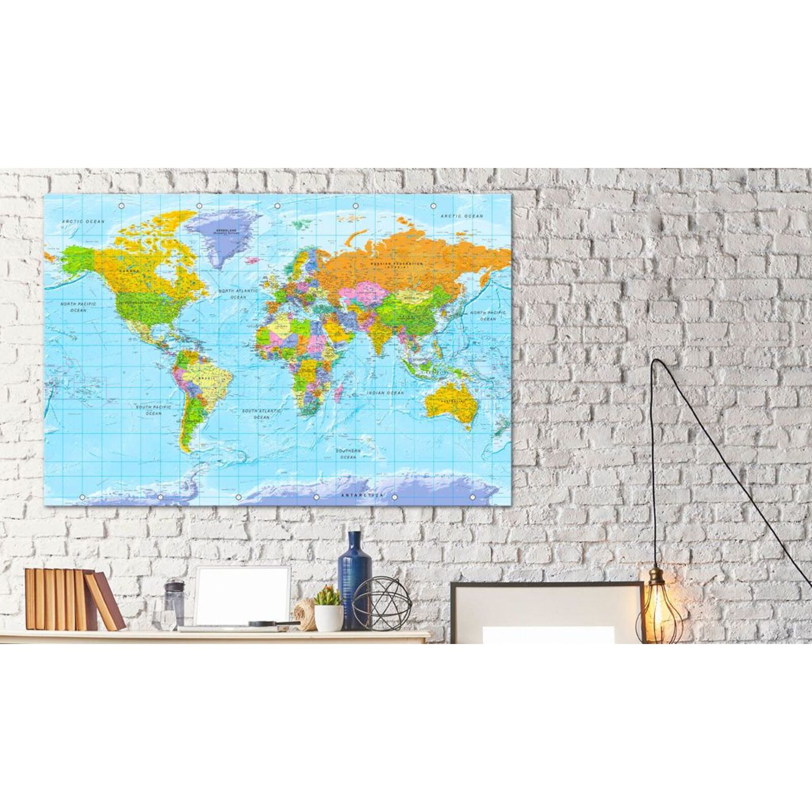 Tableau en liège orbis terrarum - 120 x 80 cm - 2