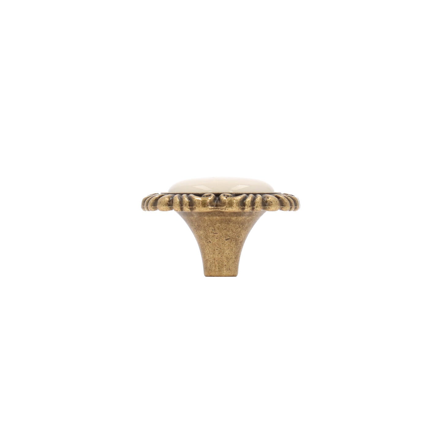 Bouton pour meubles en zamac et Porcelaine Diamètre 41mm Florence antique - 2