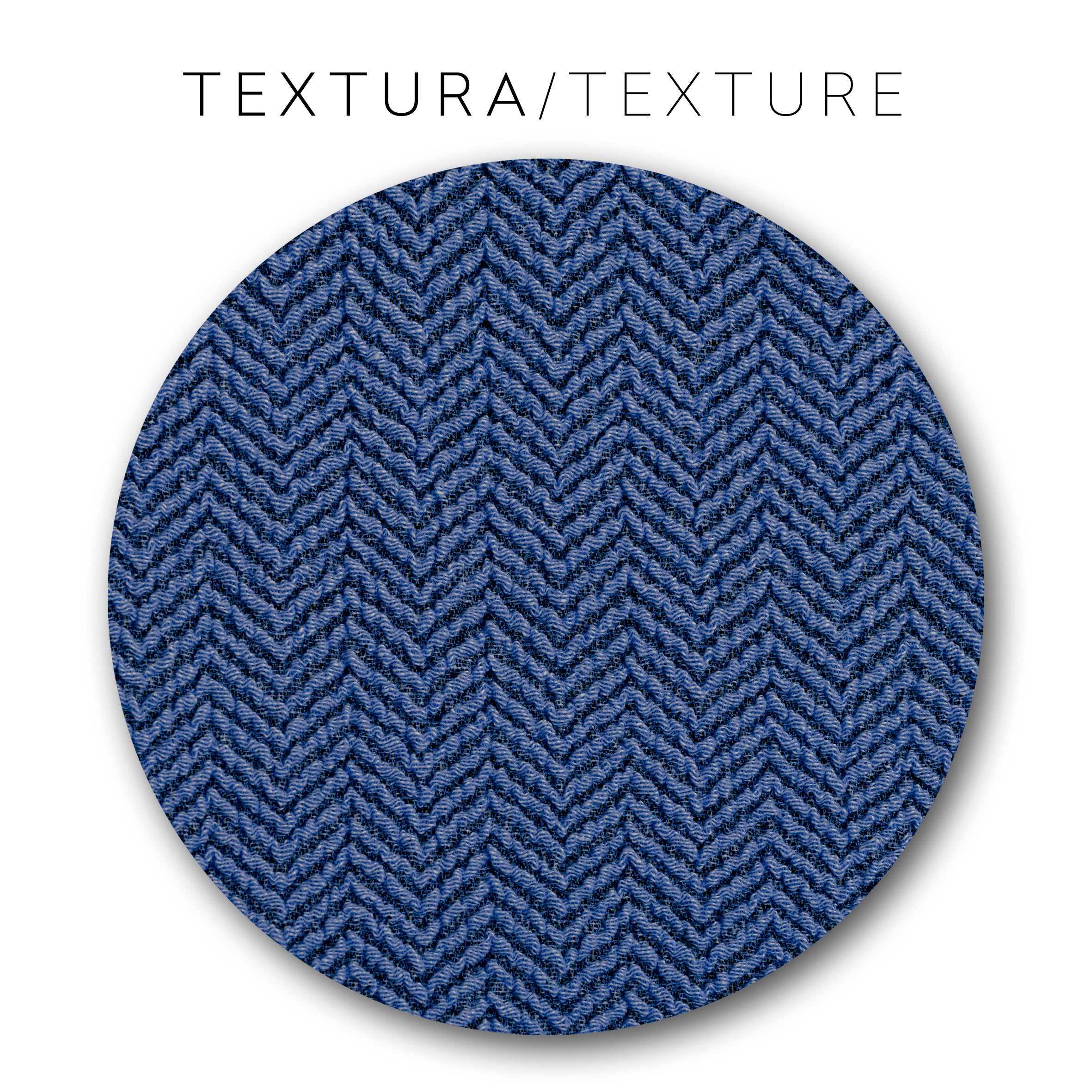 Copertura del pouf Jaz. Colore blu 60 - 100 cm - 2